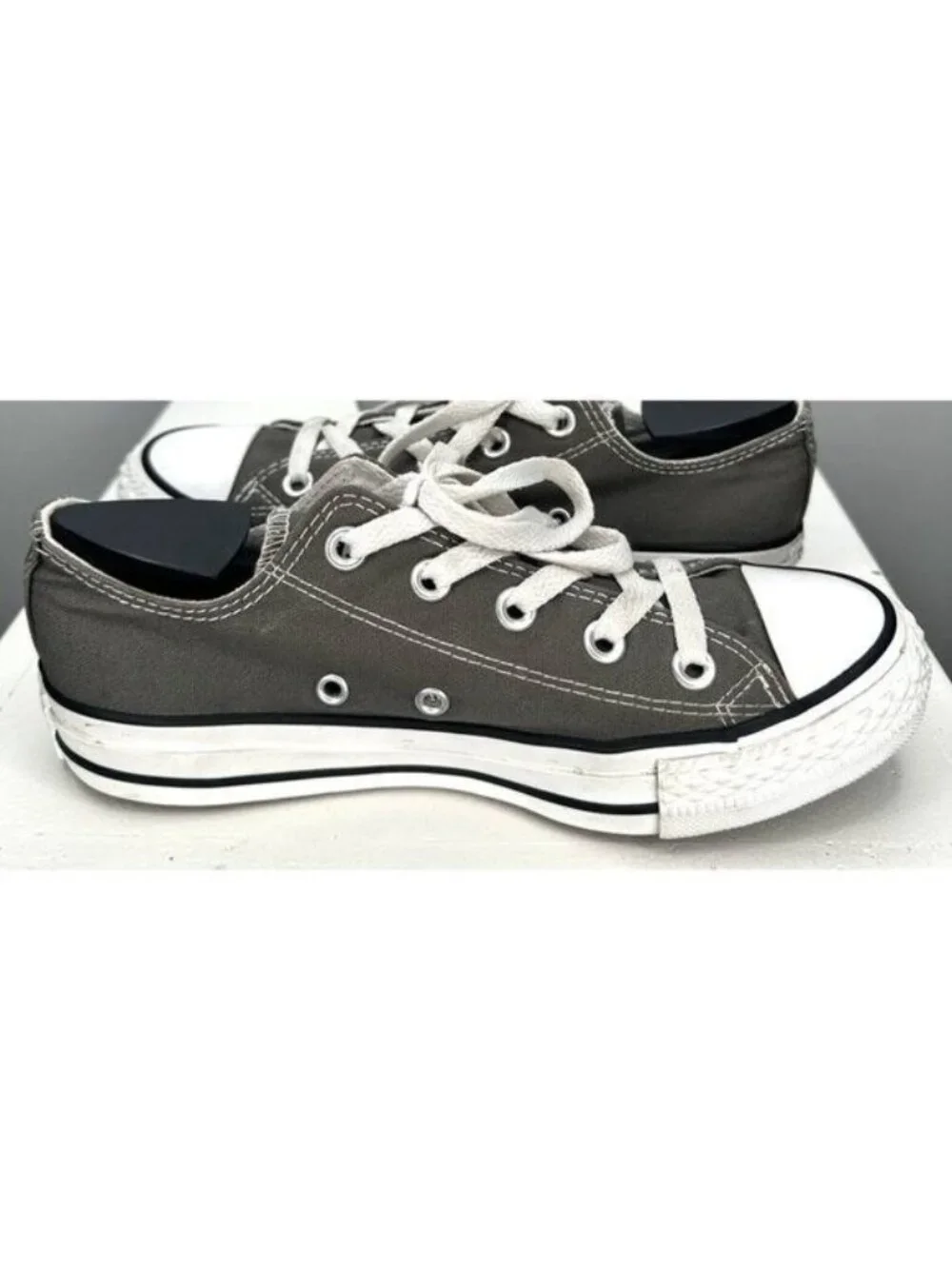 Converse Chuck Taylor All Star Ox Gray Low Top Sneakers Mens 4 Womens 6 Canvas - Picture 4 of 12